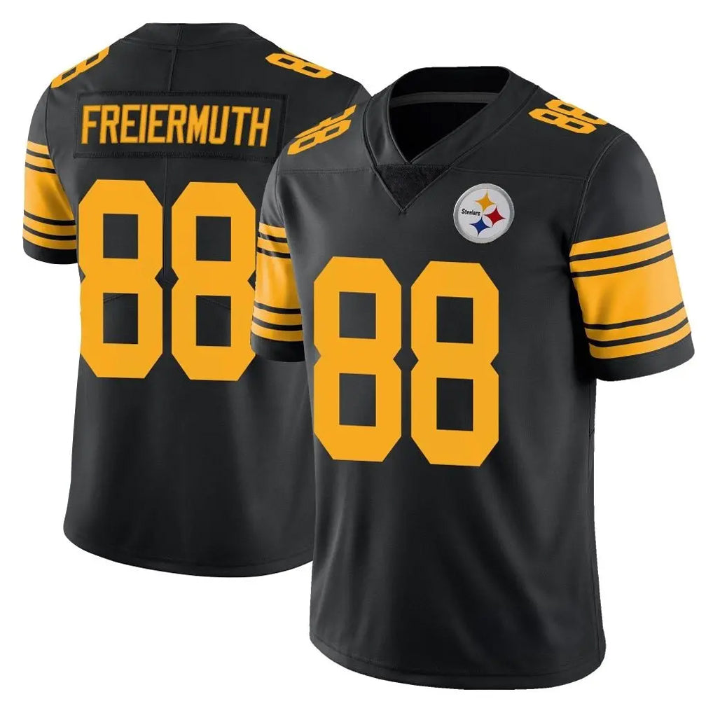 Parkc P.Steelers #88 Pat Freiermuth Player Black Limited Color Rush Home Game Stitched Jerseys