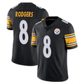 Parkc P.Steelers #8 Aaron Rodgers Player Black Limited Vapor Untouchable Home Game Stitched Jerseys