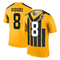 Parkc P.Steelers #8 Aaron Rodgers Player Gold Legend Limited 1933 Throwback Performance Home Game Stitched Jerseys