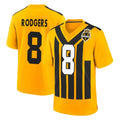 Parkc P.Steelers #8 Aaron Rodgers Player Gold Limited 1933 Throwback Home Game Stitched Jerseys