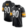 Parkc P.Steelers #90 T.J. Watt Player Black Home Game Stitched Jerseys