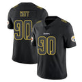 Parkc P.Steelers #90 T.J. Watt Player Black Impact Limited Home Game Stitched Jerseys