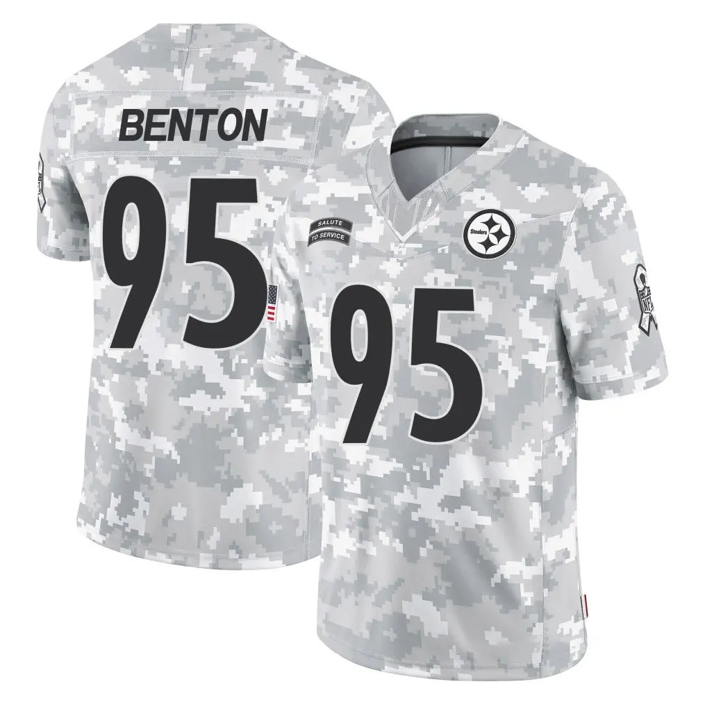Parkc P.Steelers #95 Keeanu Benton Player Arctic Camo Limited Salute To Service Home Game Stitched Jerseys