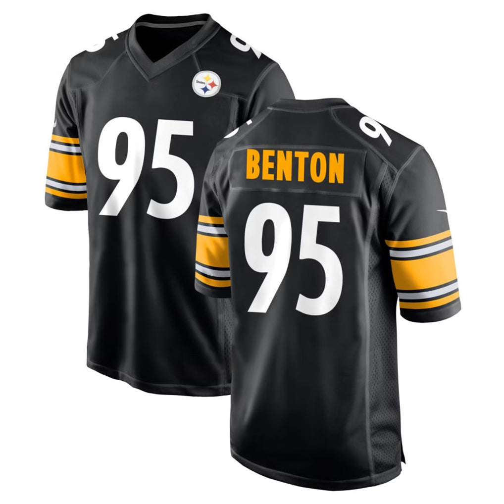 Parkc P.Steelers #95 Keeanu Benton Player Black Home Game Stitched Jerseys