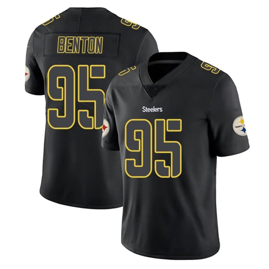 Parkc P.Steelers #95 Keeanu Benton Player Black Impact Limited Home Game Stitched Jerseys