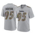 Parkc P.Steelers #95 Keeanu Benton Player Gray Atmosphere Fashion Home Game Stitched Jerseys