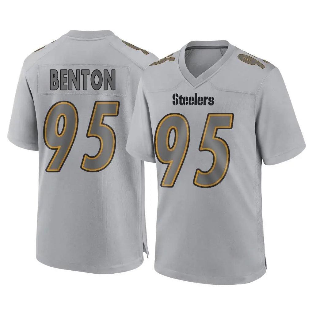 Parkc P.Steelers #95 Keeanu Benton Player Gray Atmosphere Fashion Home Game Stitched Jerseys