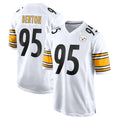 Parkc P.Steelers #95 Keeanu Benton Player White Home Game Stitched Jerseys