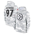 Parkc P.Steelers #97 Cameron Heyward Player Arctic Camo Limited Salute to Service Pullover Hoodies Game Stitched Jerseys