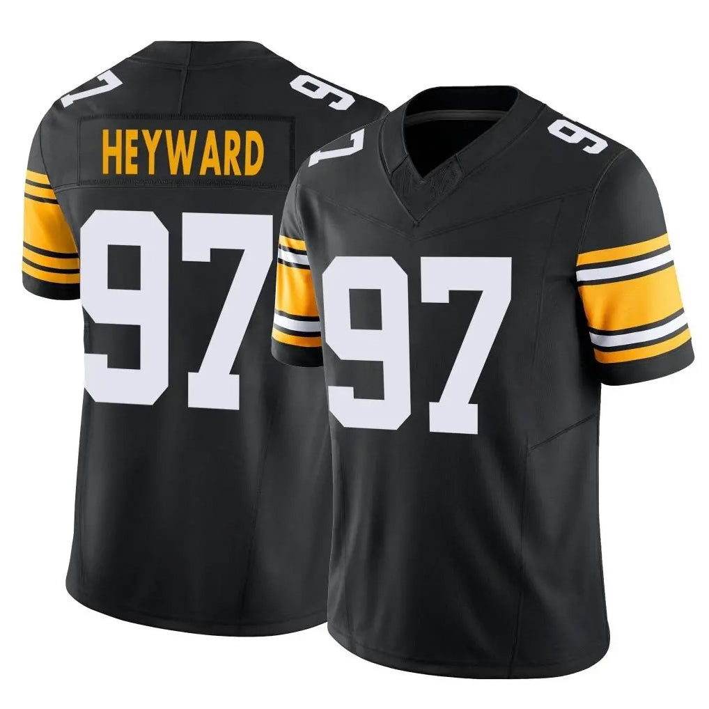Parkc P.Steelers #97 Cameron Heyward Player Black Limited Alternate Vapor F.U.S.E. Home Game Stitched Jerseys
