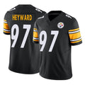 Parkc P.Steelers #97 Cameron Heyward Player Black Limited Vapor F.U.S.E. Home Game Stitched Jerseys
