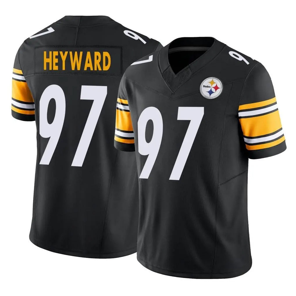 Parkc P.Steelers #97 Cameron Heyward Player Black Limited Vapor F.U.S.E. Home Game Stitched Jerseys