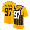 Parkc P.Steelers #97 Cameron Heyward Player Gold Limited 1933 Throwback Home Game Stitched Jerseys