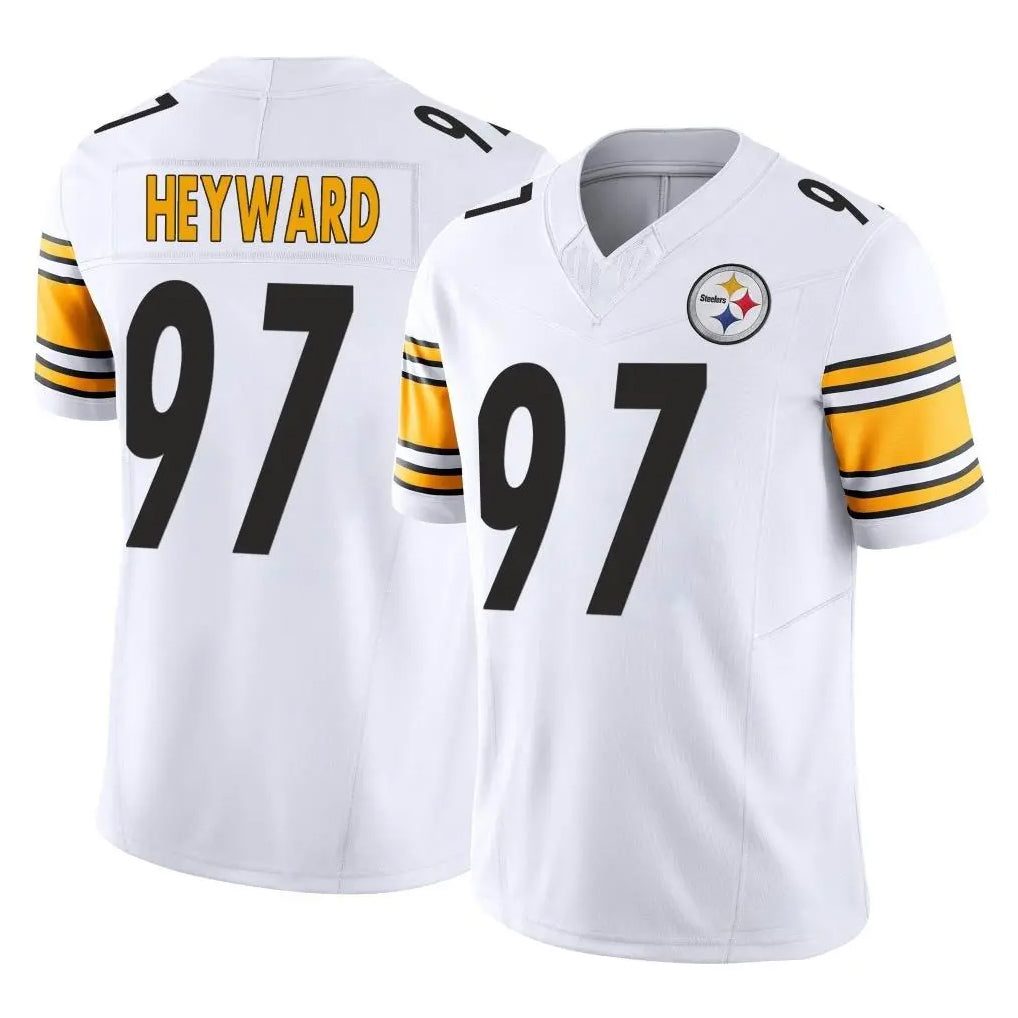 Parkc P.Steelers #97 Cameron Heyward Player White Limited Vapor F.U.S.E. Home Game Stitched Jerseys
