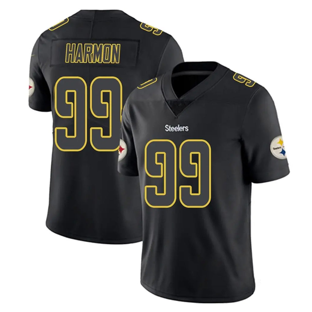 Parkc P.Steelers #99 Derrick Harmon Player Black Impact Limited Home Game Stitched Jerseys