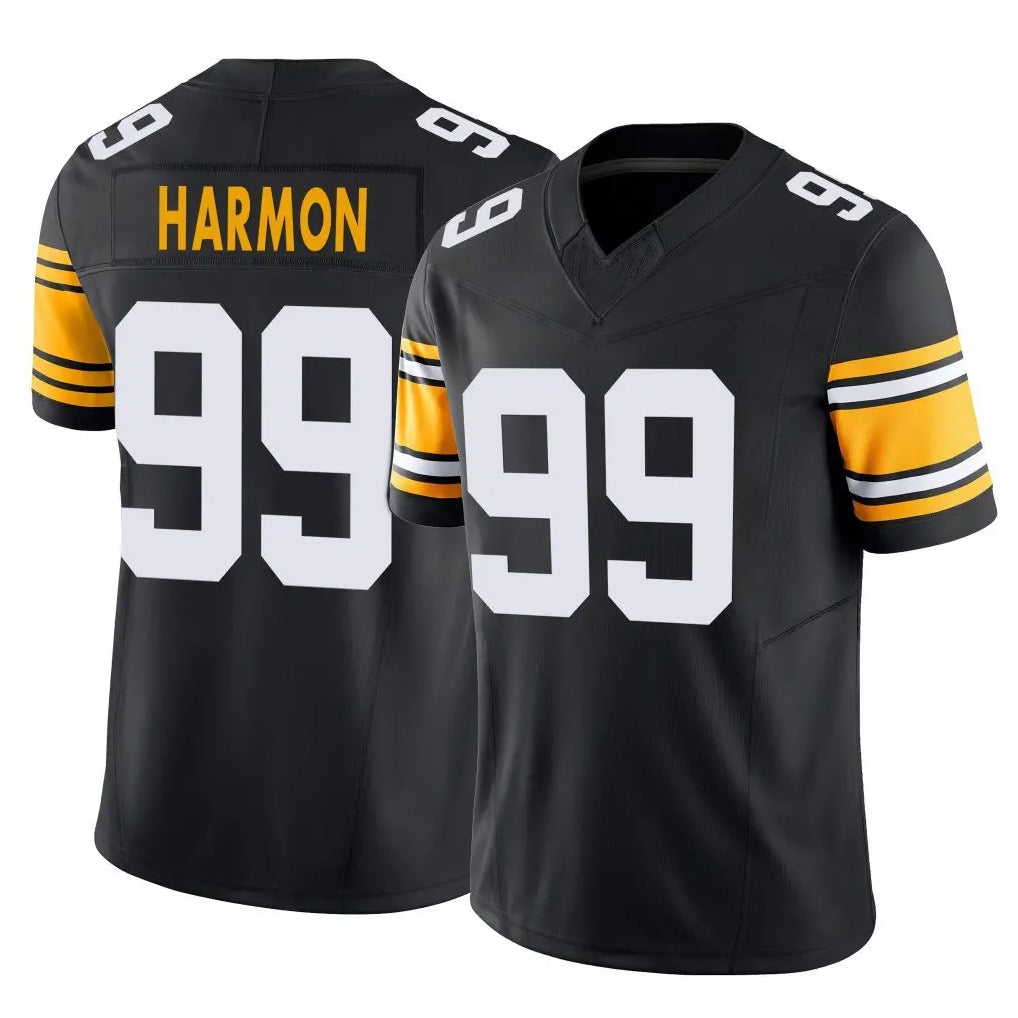 Parkc P.Steelers #99 Derrick Harmon Player Black Limited Alternate Vapor F.U.S.E. Home Game Stitched Jerseys