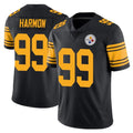 Parkc P.Steelers #99 Derrick Harmon Player Black Limited Color Rush Home Game Stitched Jerseys