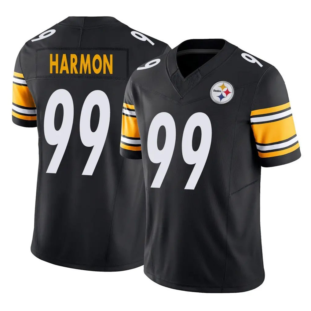 Parkc P.Steelers #99 Derrick Harmon Player Black Limited Vapor F.U.S.E. Home Game Stitched Jerseys