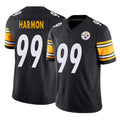 Parkc P.Steelers #99 Derrick Harmon Player Black Limited Vapor F.U.S.E. Home Game Stitched Jerseys