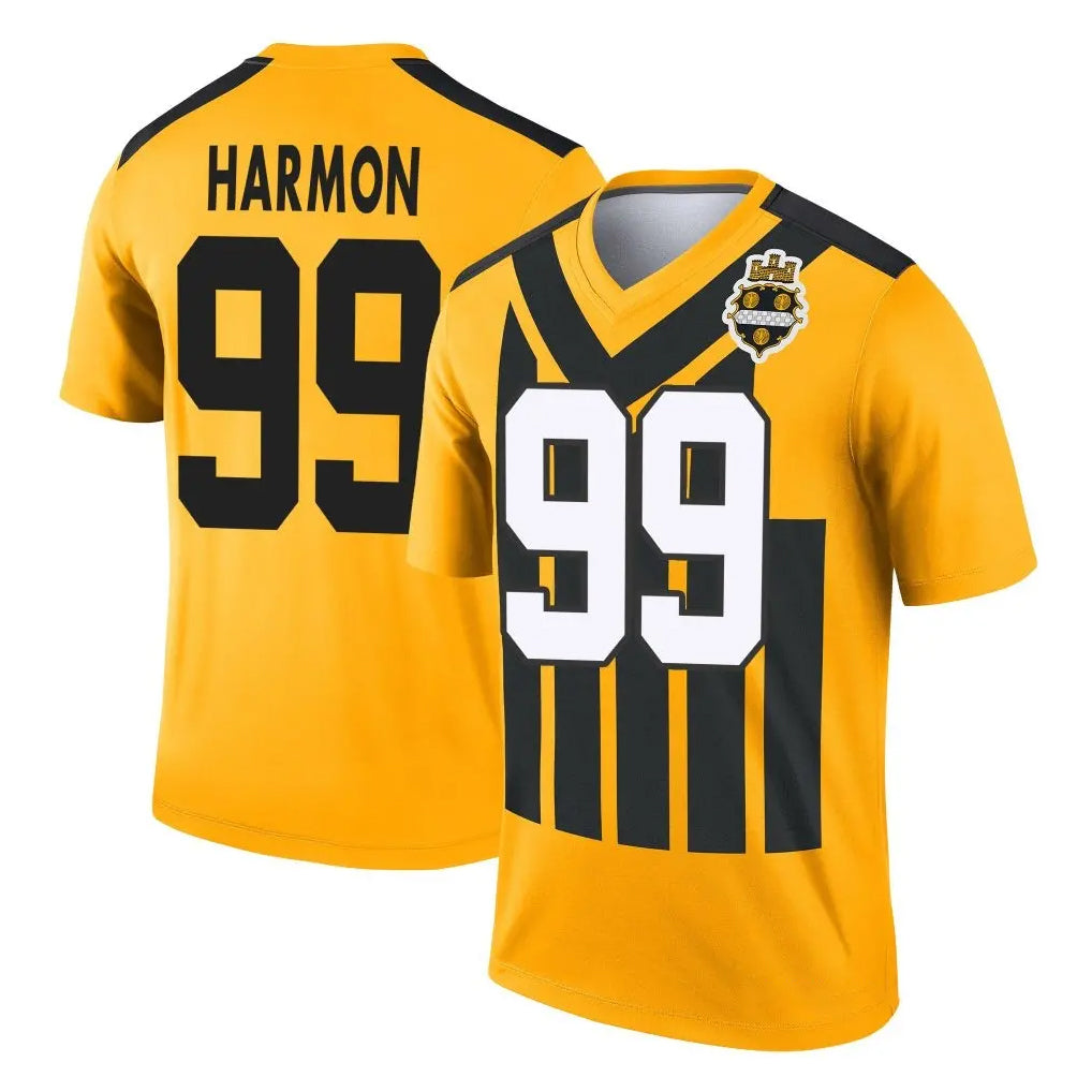 Parkc P.Steelers #99 Derrick Harmon Player Gold Legend Limited 1933 Throwback Performance Home Game Stitched Jerseys
