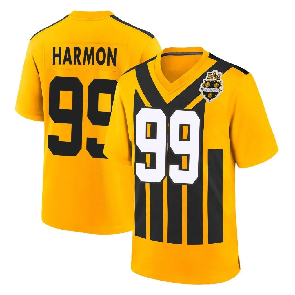 Parkc P.Steelers #99 Derrick Harmon Player Gold Limited 1933 Throwback Home Game Stitched Jerseys