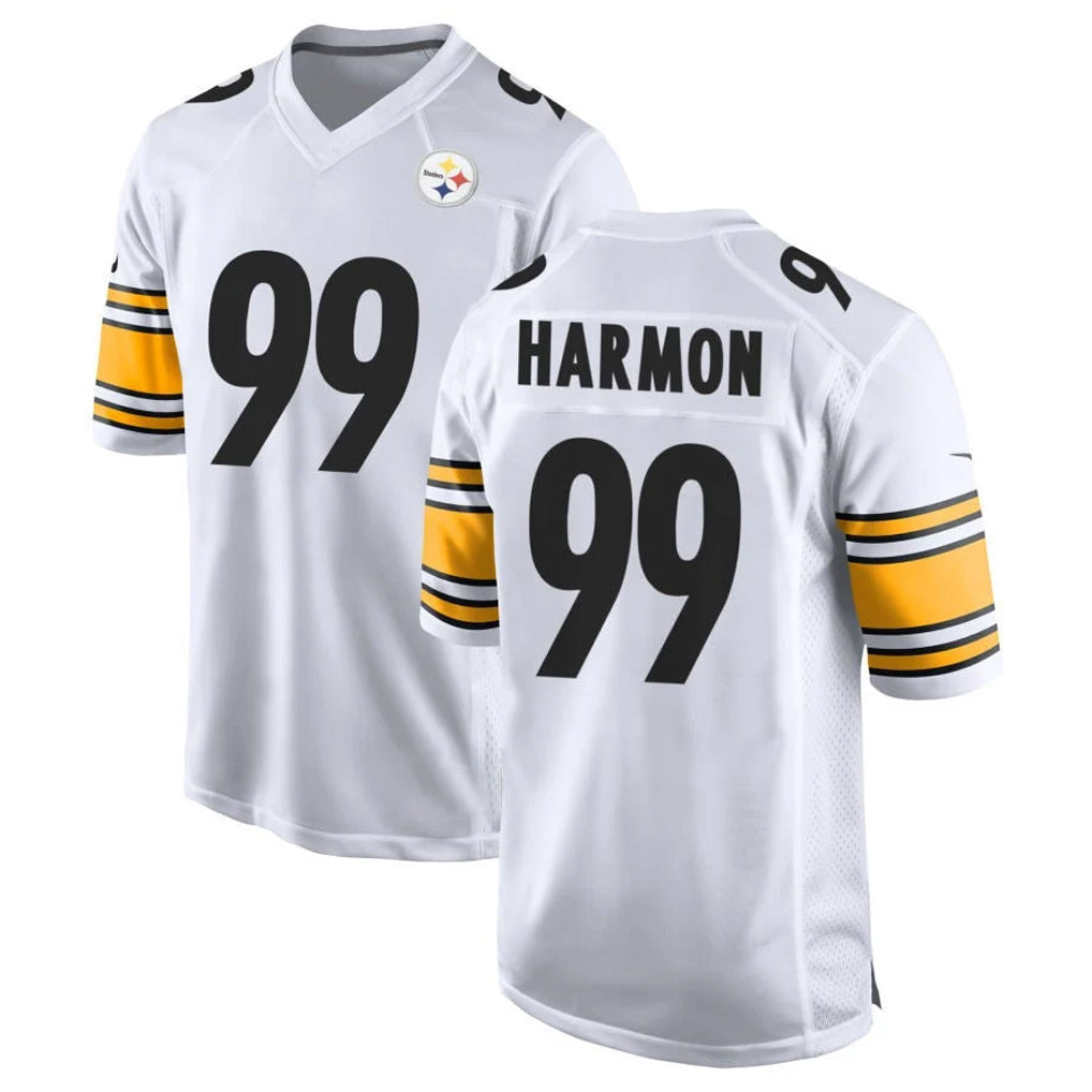 Parkc P.Steelers #99 Derrick Harmon Player White Home Game Stitched Jerseys