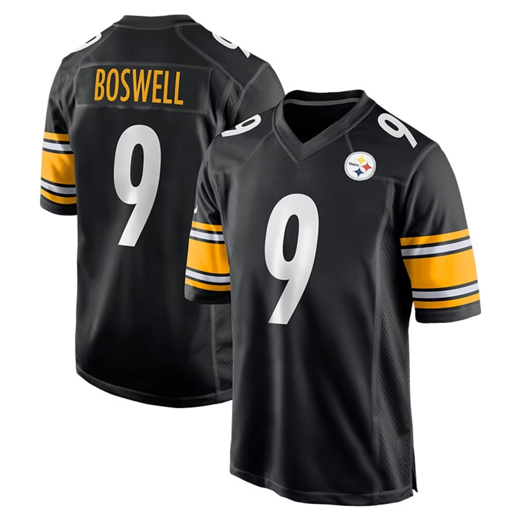 Parkc P.Steelers #9 Chris Boswell Player Black Home Game Stitched Jerseys