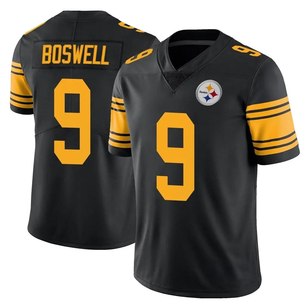 Parkc P.Steelers #9 Chris Boswell Player Black Limited Color Rush Home Game Stitched Jerseys