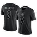 Parkc P.Steelers #9 Chris Boswell Player Black Reflective Limited Home Game Stitched Jerseys