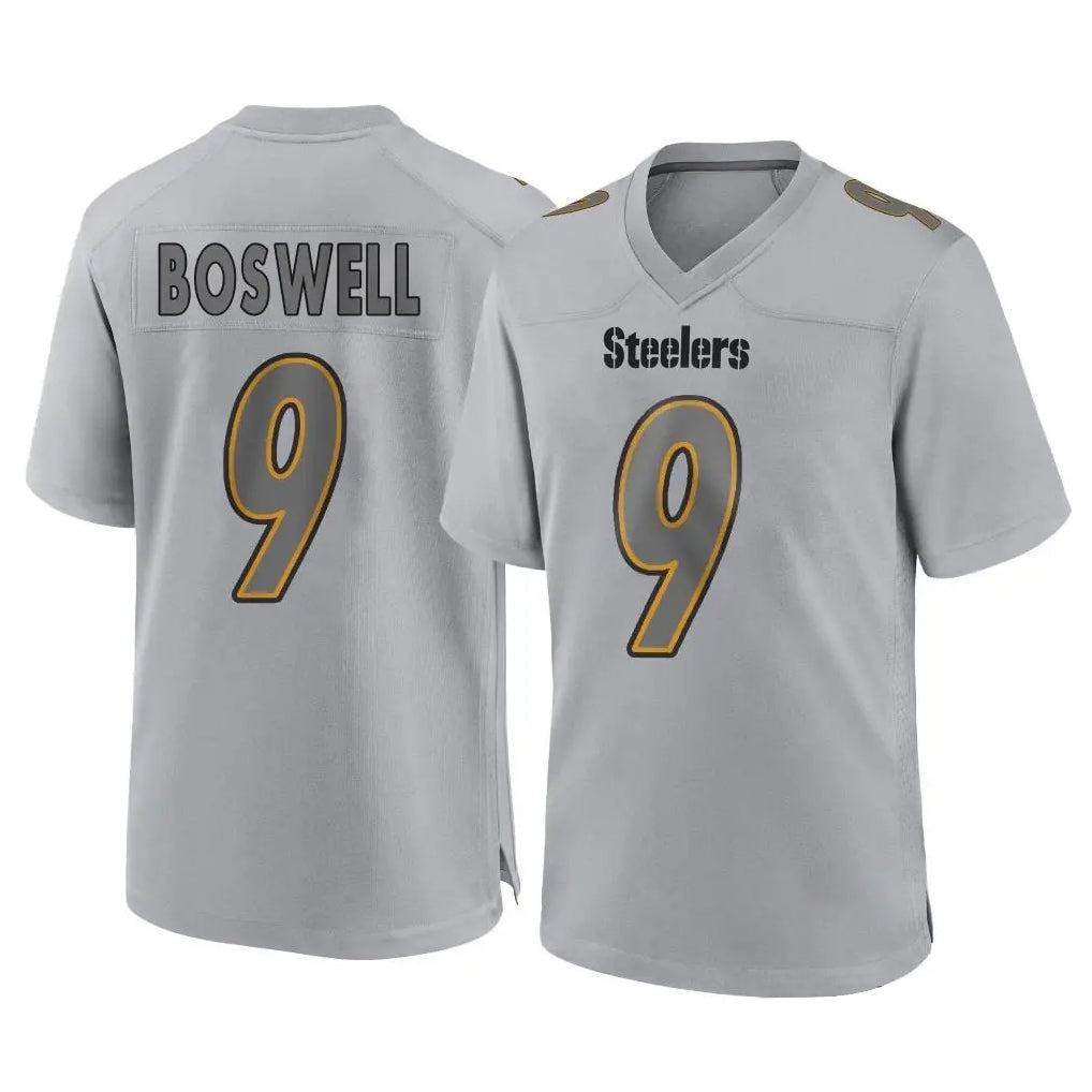Parkc P.Steelers #9 Chris Boswell Player Gray Atmosphere Fashion Home Game Stitched Jerseys