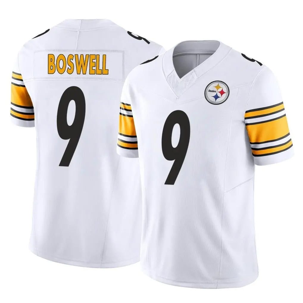 Parkc P.Steelers #9 Chris Boswell Player White Limited Vapor F.U.S.E. Home Game Stitched Jerseys