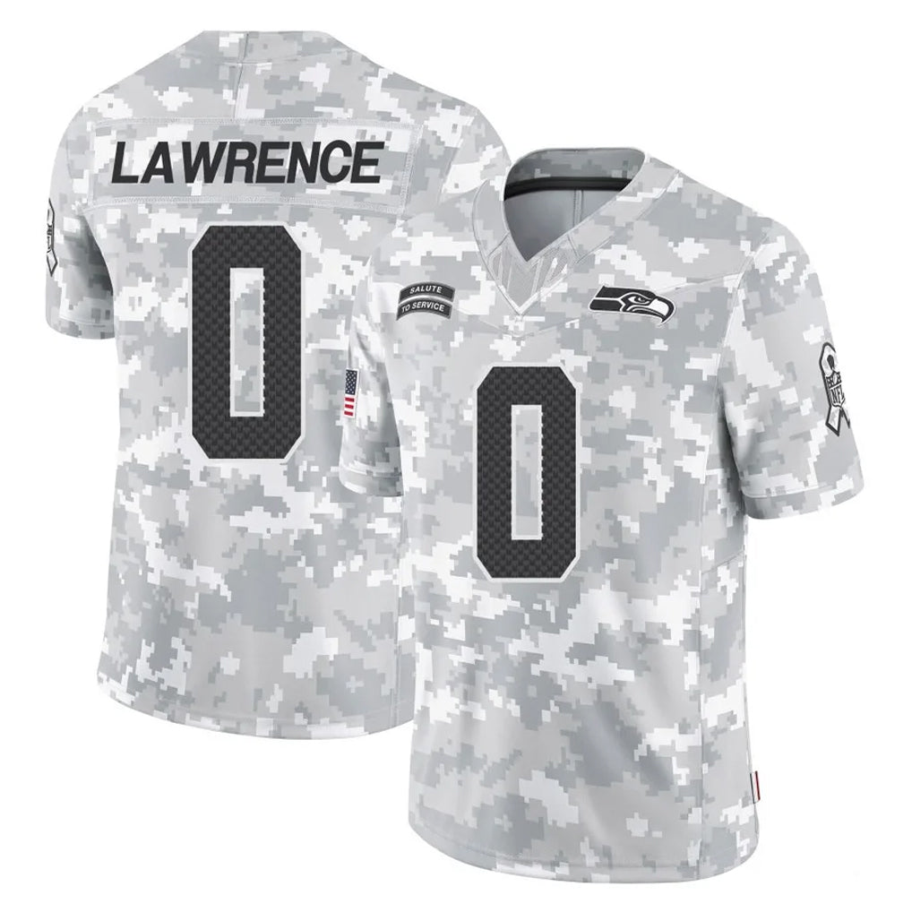 Parkc S.Seahawks #0 DeMarcus Lawrence Player Arctic Camo Limited Salute To Service Home Game Stitched Jerseys