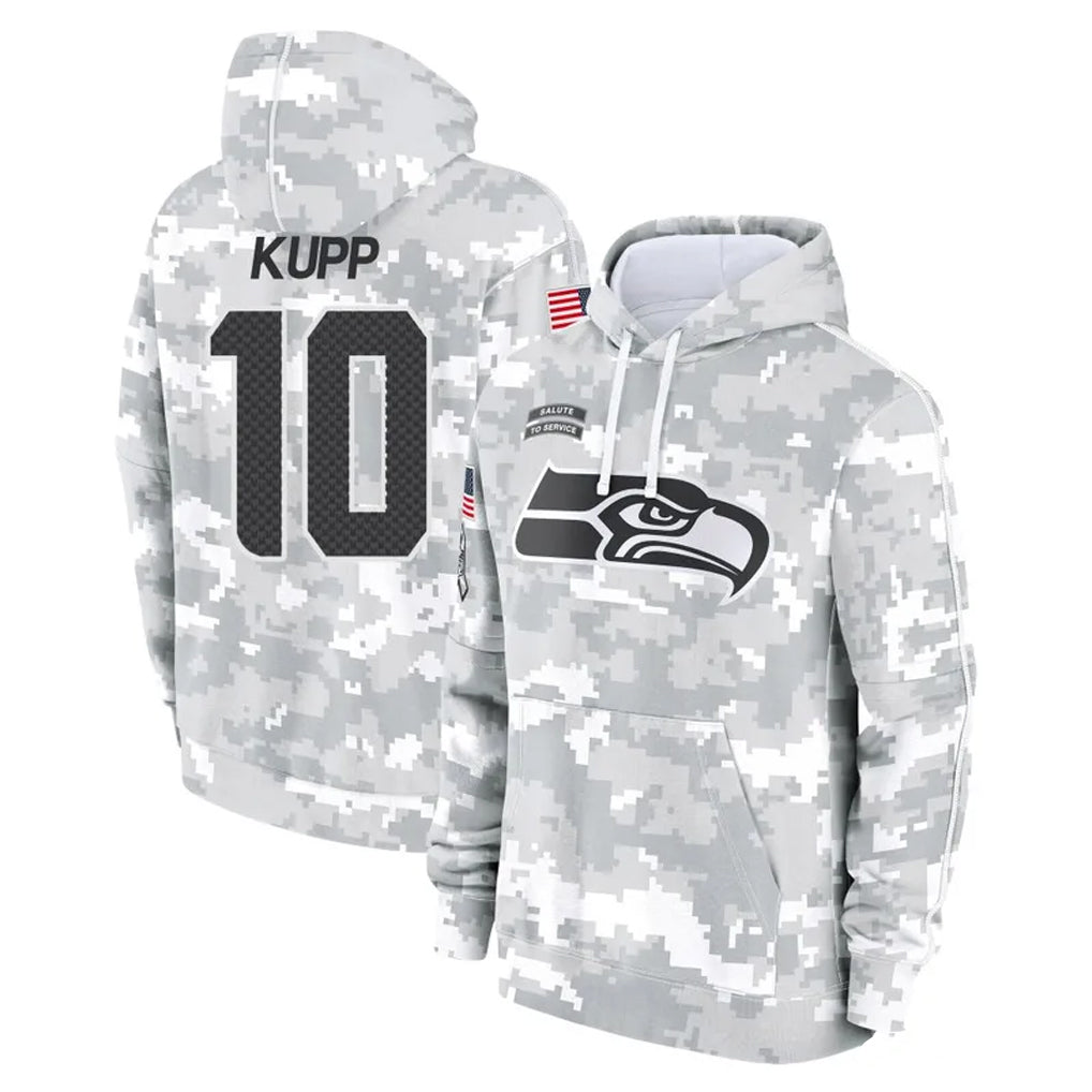 Parkc S.Seahawks #10 Cooper Kupp Player Arctic Camo Limited Salute to Service Pullover Hoodies Game Stitched Jerseys