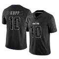 Parkc S.Seahawks #10 Cooper Kupp Player Black Limited Reflective Home Game Stitched Jerseys