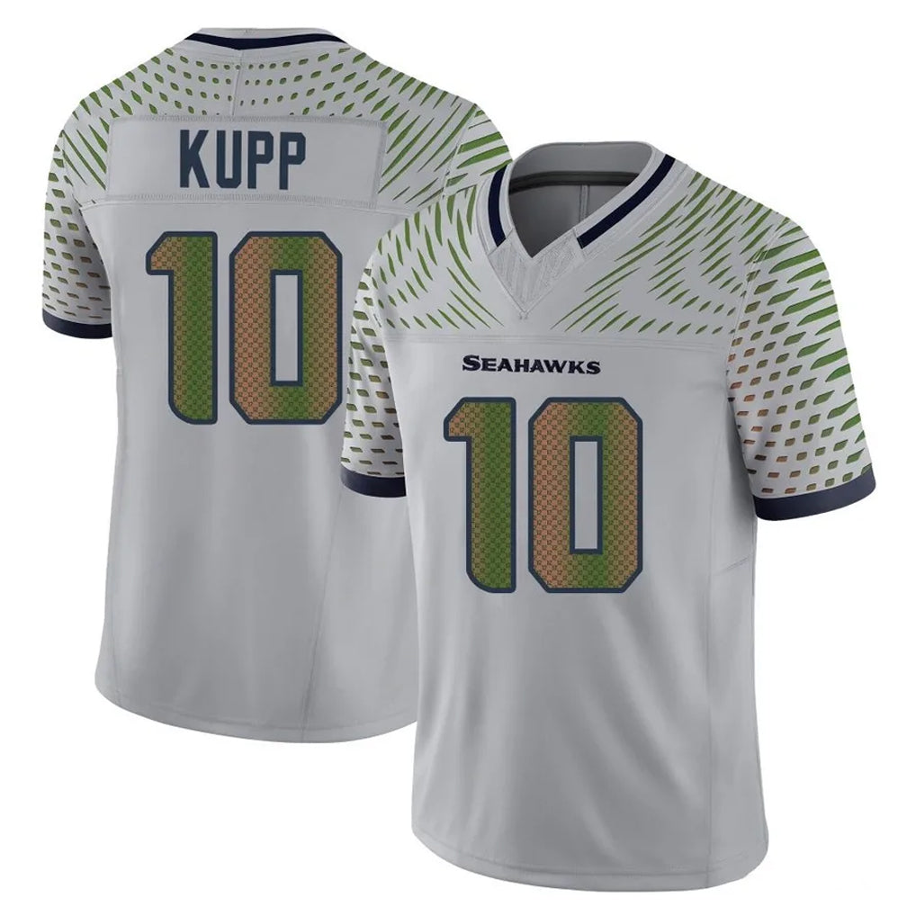 Parkc S.Seahawks #10 Cooper Kupp Player Grey Limited 2025 Rivalries Collection Home Game Stitched Jerseys
