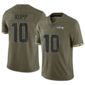 Parkc S.Seahawks #10 Cooper Kupp Player Olive Limited Salute To Service Home Game Stitched Jerseys