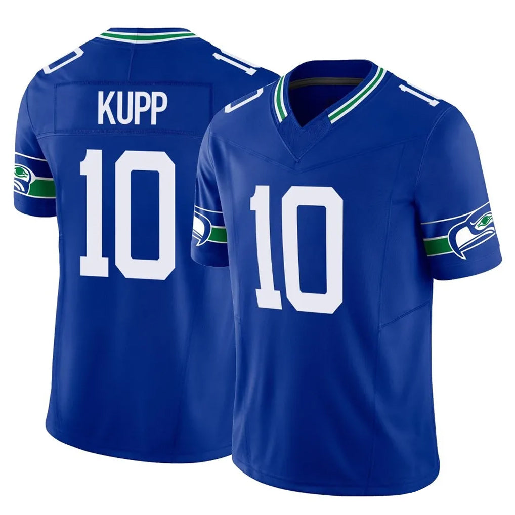 Parkc S.Seahawks #10 Cooper Kupp Player Royal Limited Throwback Vapor F.U.S.E. Home Game Stitched Jerseys