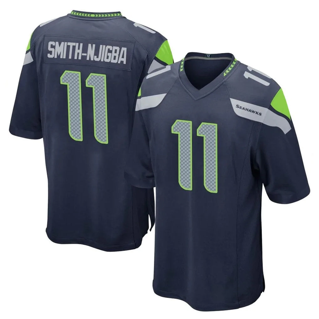 Parkc S.Seahawks #11 Jaxon Smith-Njigba Player Navy Home Game Stitched Jerseys