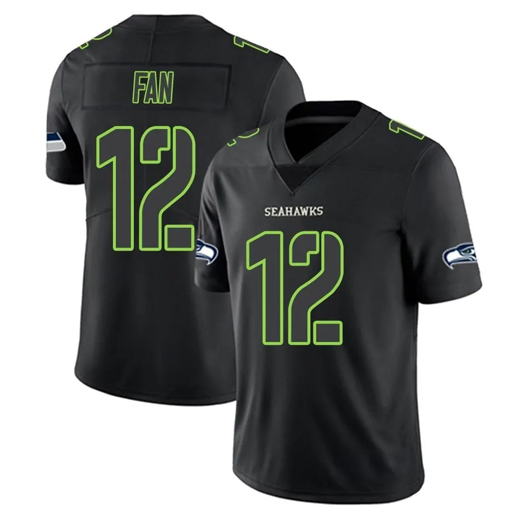 Parkc S.Seahawks #12 12th Fan Player Black Impact Limited Home Game Stitched Jerseys