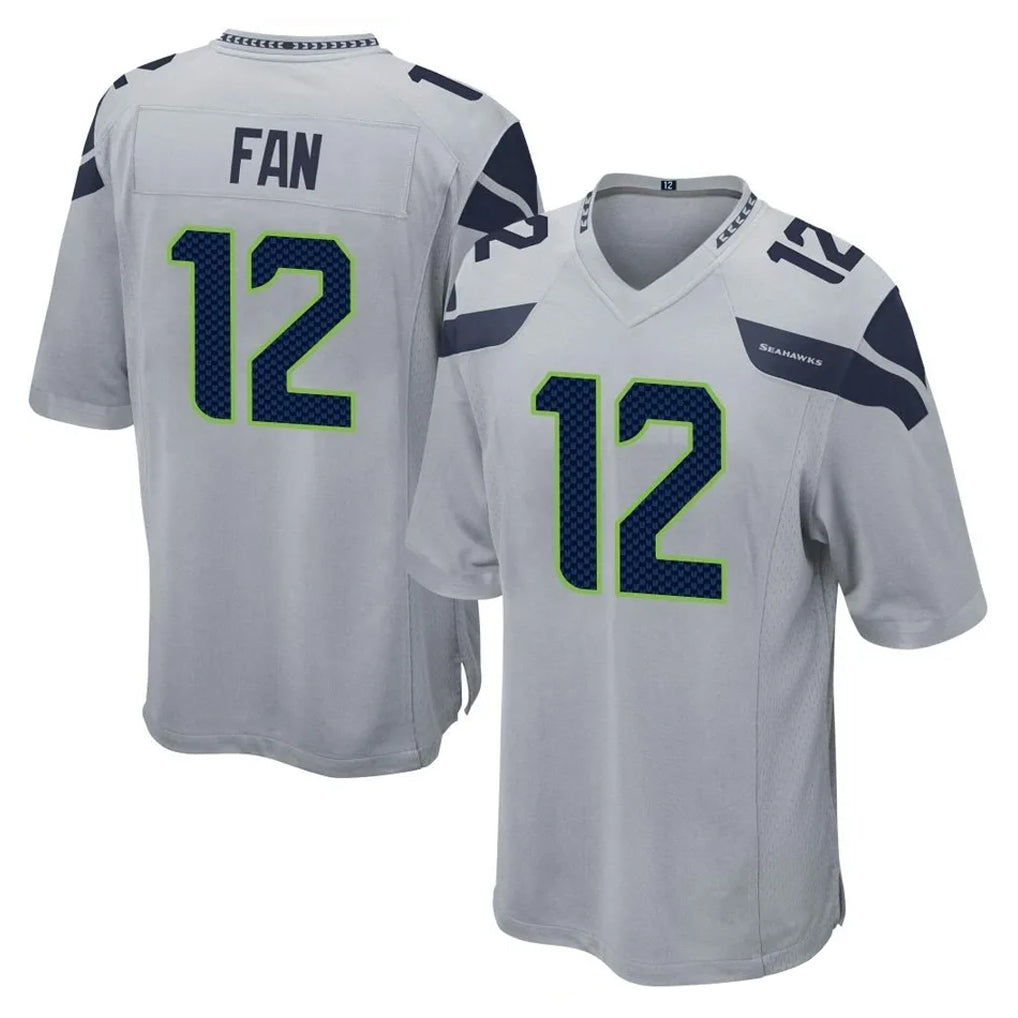 Parkc S.Seahawks #12 12th Fan Player Gray Home Game Stitched Jerseys