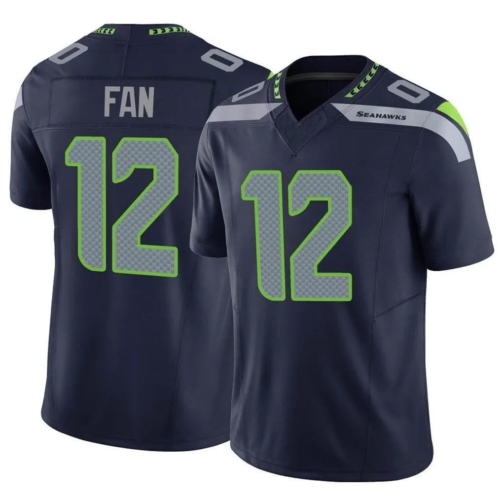 Parkc S.Seahawks #12 12th Fan Player Navy Limited Vapor F.U.S.E. Home Game Stitched Jerseys