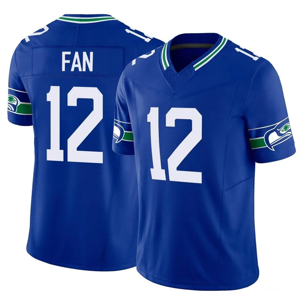 Parkc S.Seahawks #12 12th Fan Player Royal Limited Throwback Vapor F.U.S.E. Home Game Stitched Jerseys
