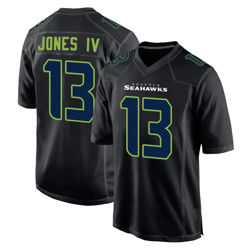 Parkc S.Seahawks #13 Ernest Jones IV Player Black Limited Fashion Home Game Stitched Jerseys