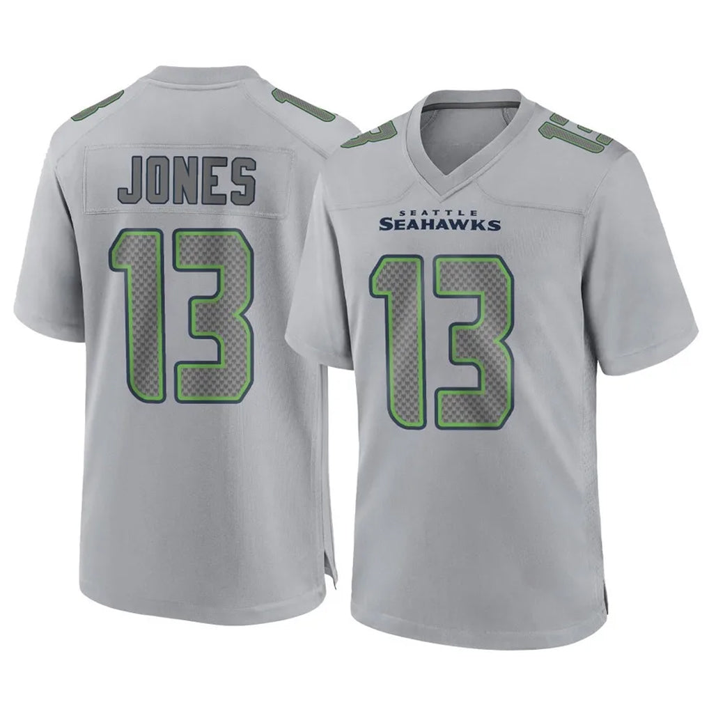 Parkc S.Seahawks #13 Ernest Jones IV Player Gray Atmosphere Fashion Home Game Stitched Jerseys