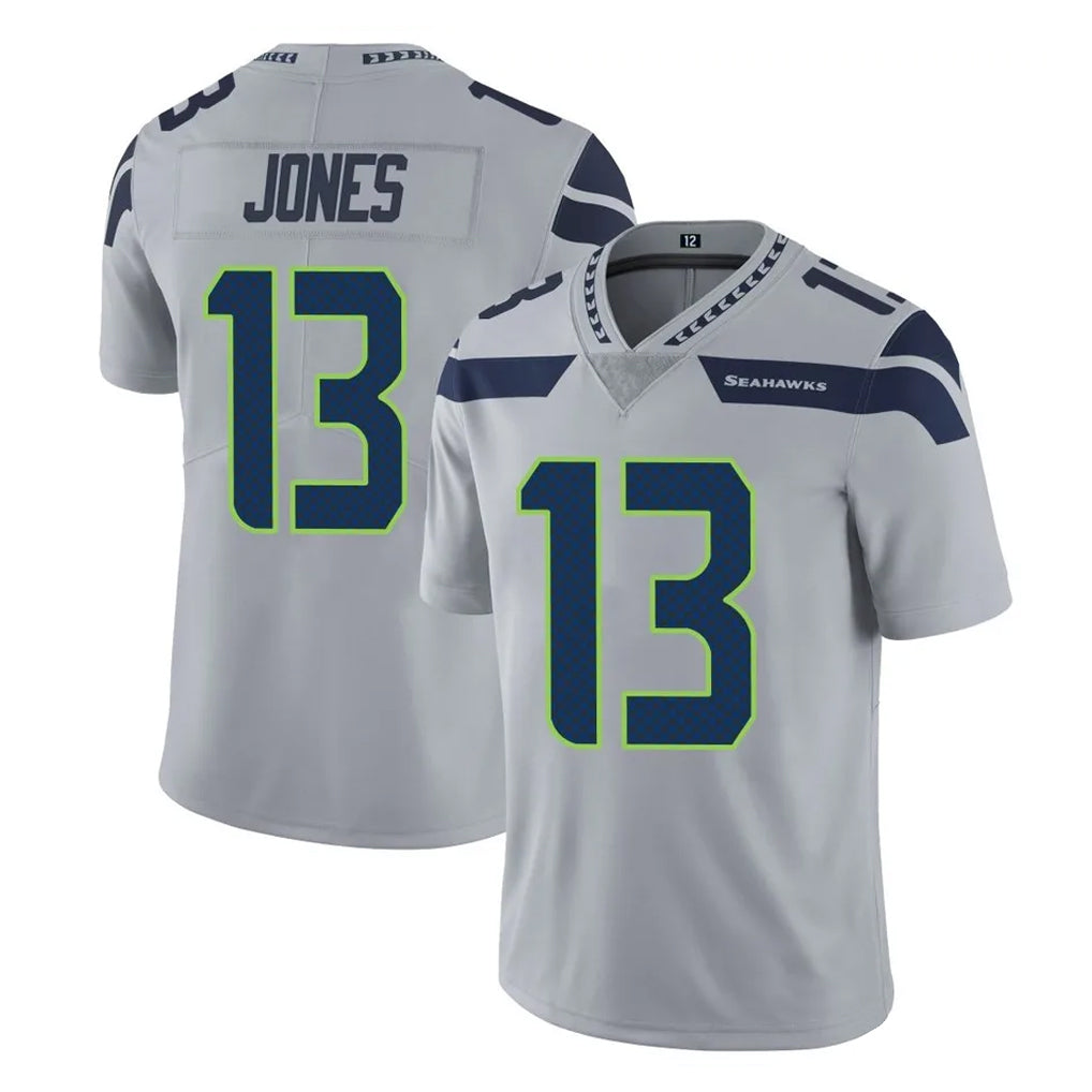 Parkc S.Seahawks #13 Ernest Jones IV Player Gray Limited Vapor Untouchable Home Game Stitched Jerseys