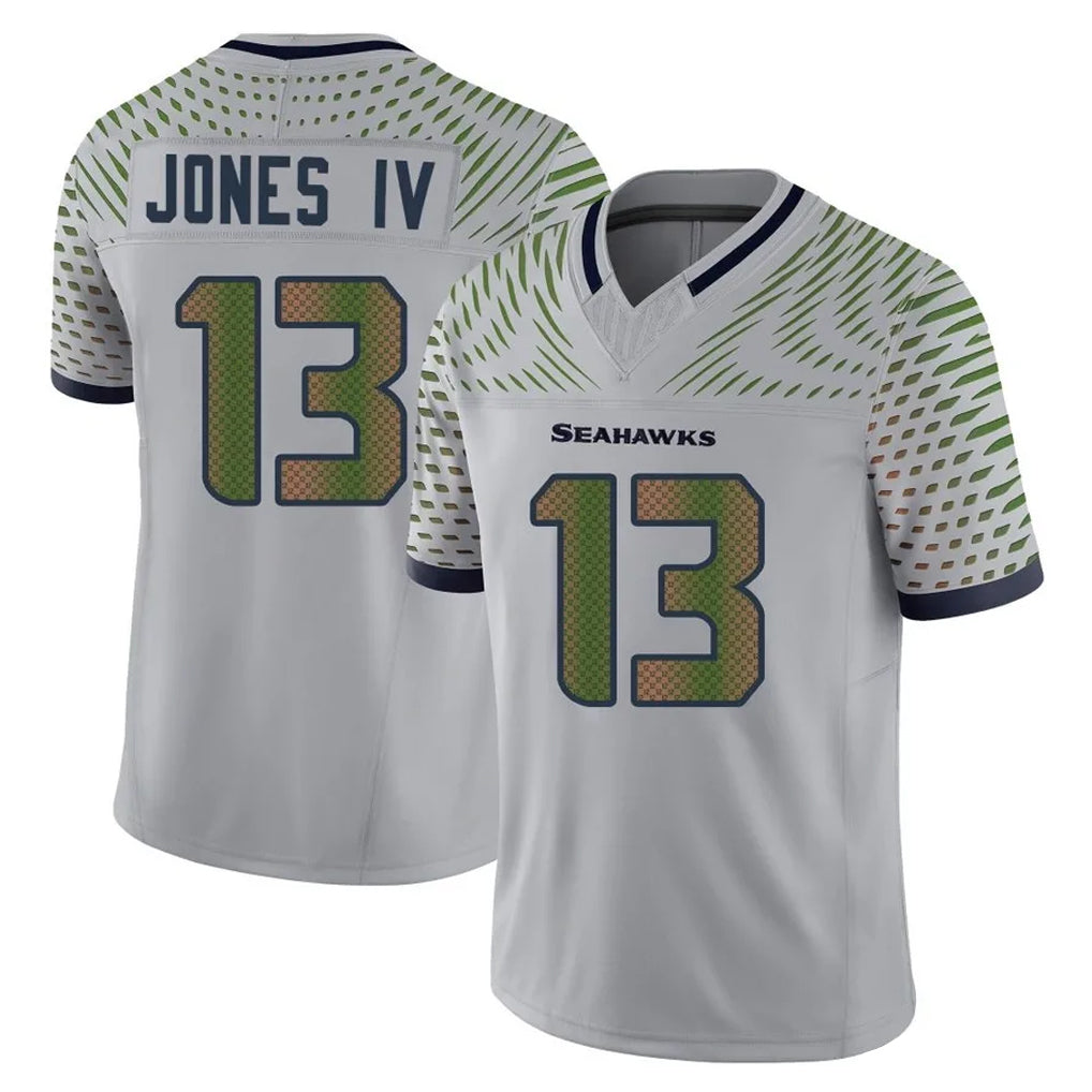 Parkc S.Seahawks #13 Ernest Jones IV Player Grey Limited 2025 Rivalries Collection Home Game Stitched Jerseys