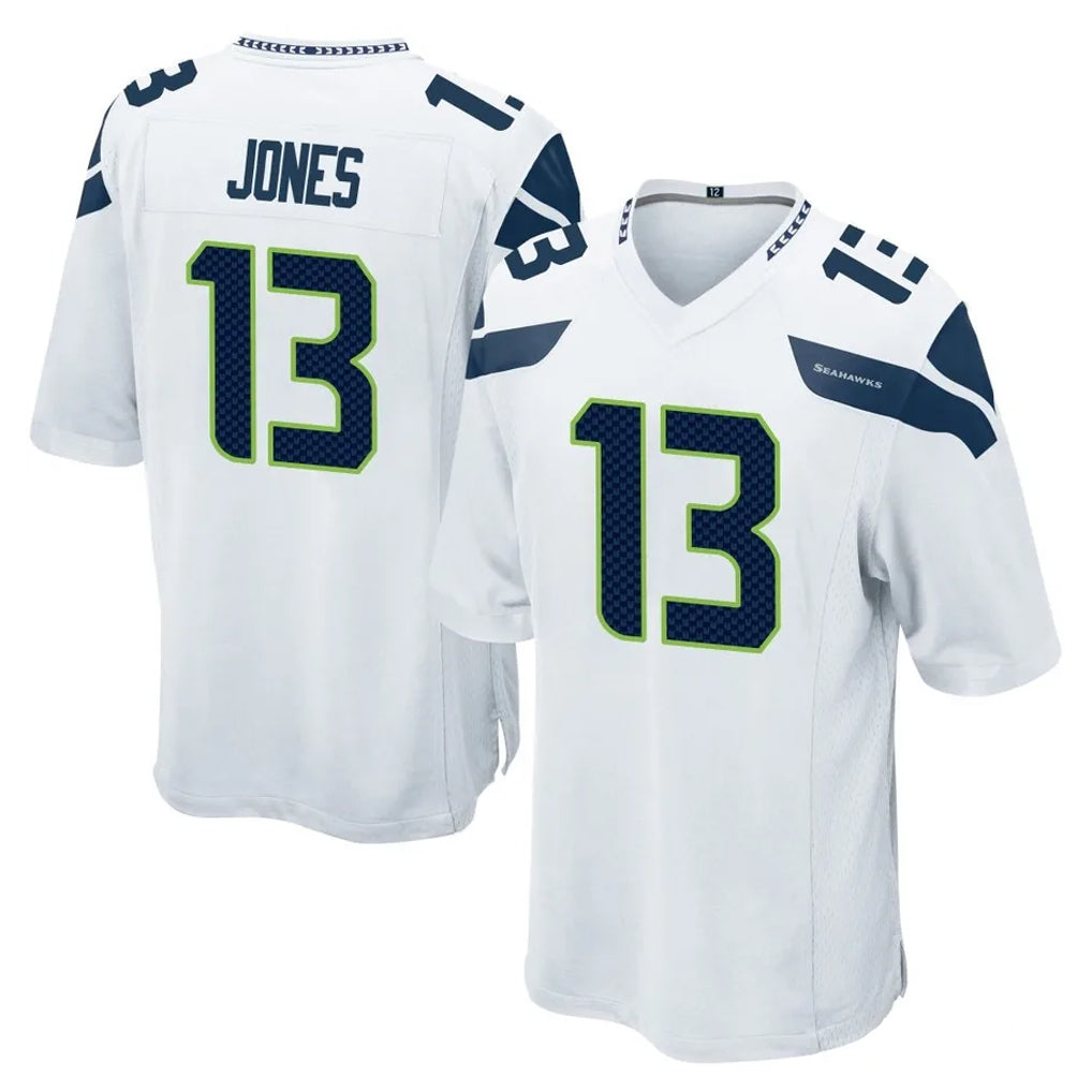 Parkc S.Seahawks #13 Ernest Jones IV Player White Home Game Stitched Jerseys