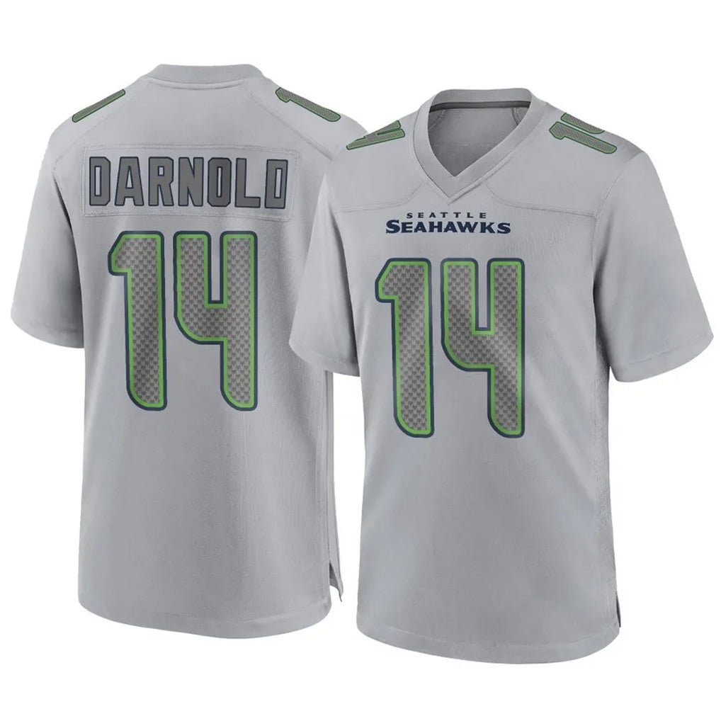 Parkc S.Seahawks #14 Sam Darnold Player Gray Atmosphere Fashion Home Game Stitched Jerseys