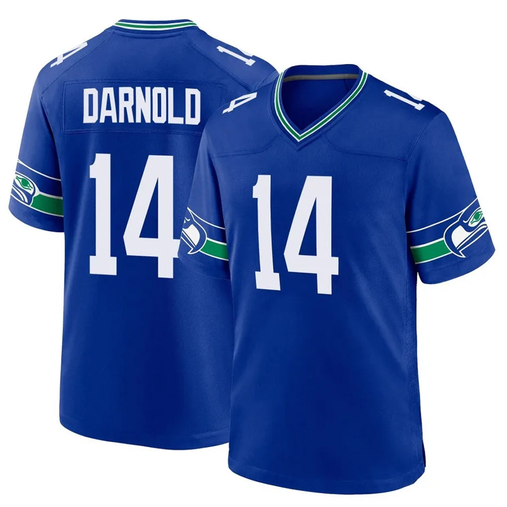 Parkc S.Seahawks #14 Sam Darnold Player Royal Throwback Home Game Stitched Jerseys