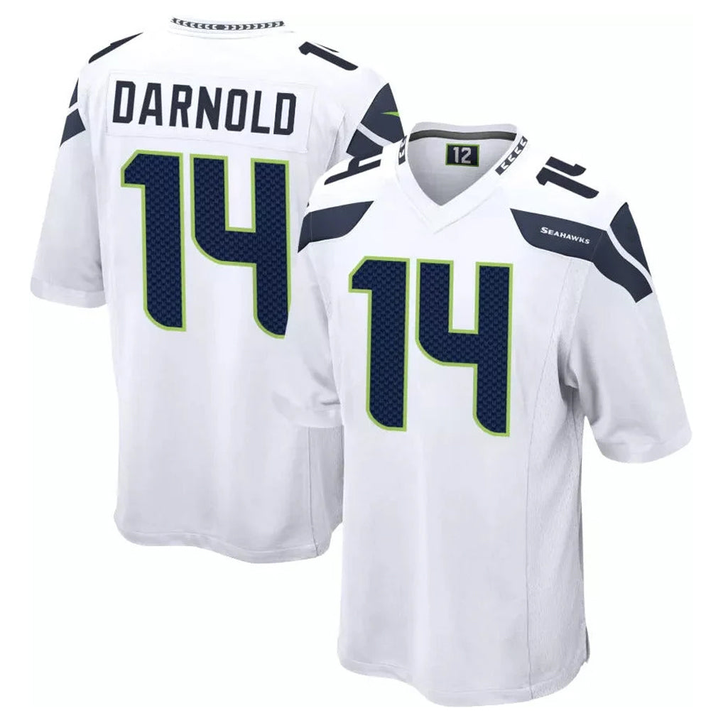 Parkc S.Seahawks #14 Sam Darnold Player White Home Game Stitched Jerseys